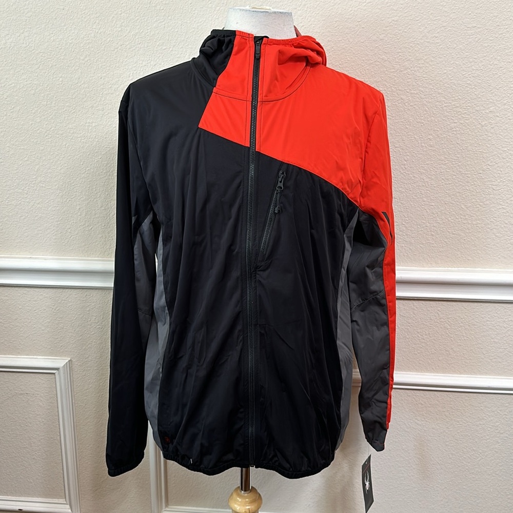 Spyder THASOS WINDBREAKER SHELL JACKET - Blk/Vco/Pol
